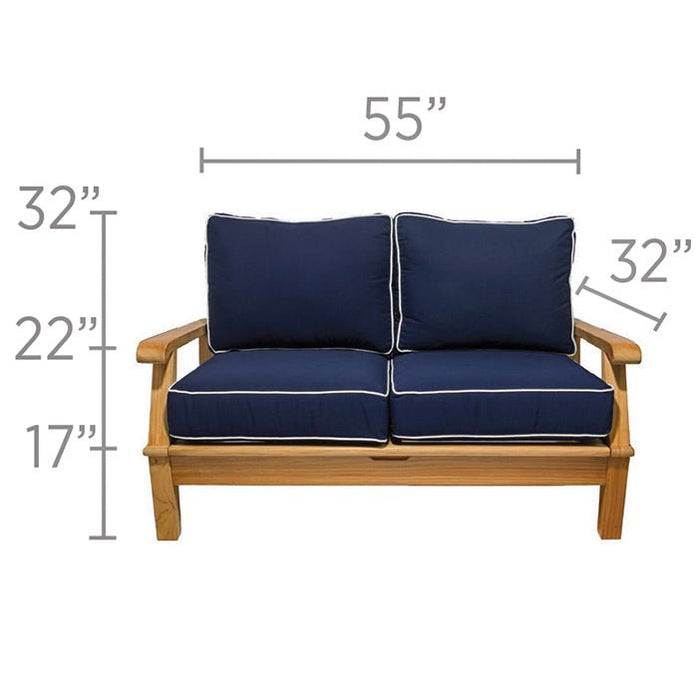 Teak Love Seat - Miami - Teak HQ™
