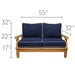 Teak Love Seat - Miami - Teak HQ™