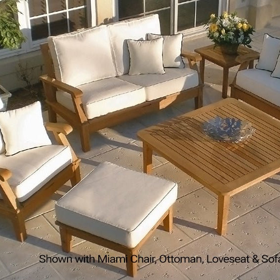 Teak Love Seat - Miami - Teak HQ™