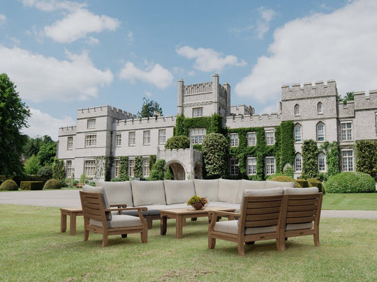 Teak Modular Outdoor Furniture - Riviera 11 - Piece Sectional Set - Teak HQ™