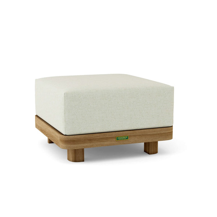 Teak Ottoman With Cushion - Granada - Teak HQ™
