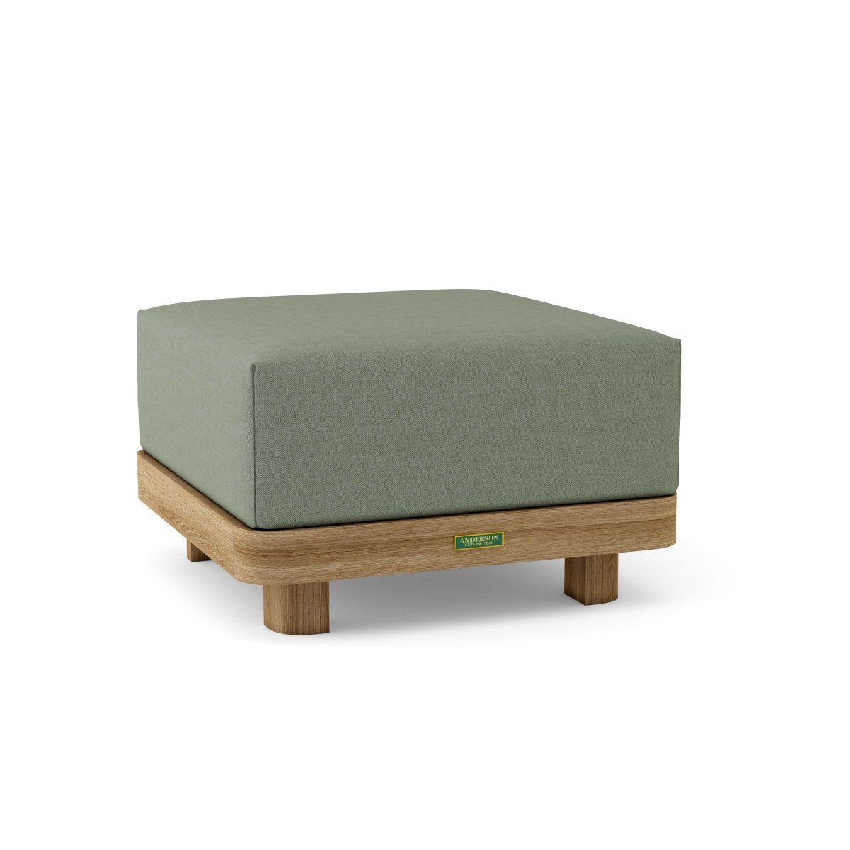 Teak Ottoman With Cushion - Granada - Teak HQ™
