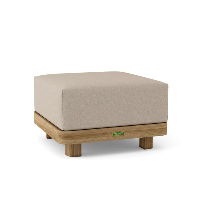 Teak Ottoman With Cushion - Granada - Teak HQ™
