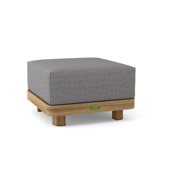 Teak Ottoman With Cushion - Granada - Teak HQ™