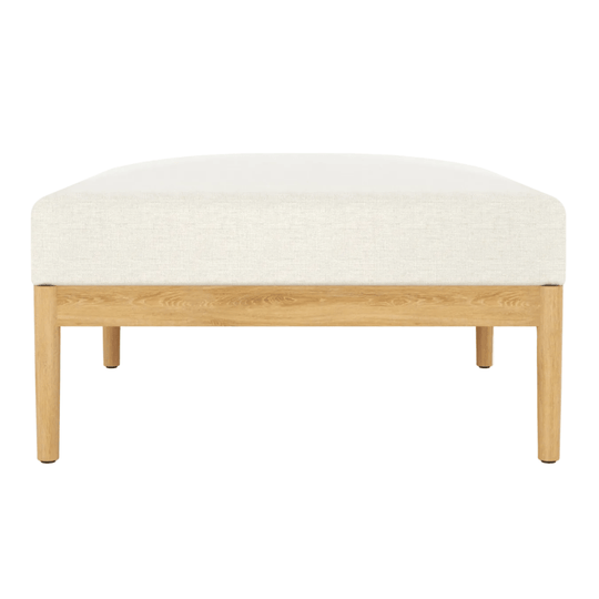 Teak Ottoman With Sunbrella Cushion - San Lucas - Teak HQ™