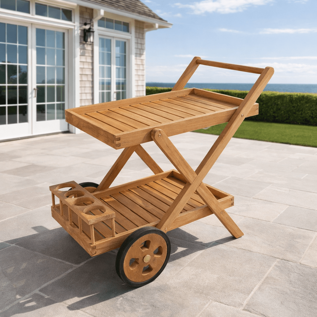 Teak Outdoor Bar Cart - Cobana - Teak HQ™