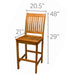 Teak Outdoor Bar Chair - Royal Teak - Teak HQ™