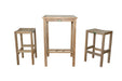 Teak Outdoor Bar Set - Avalon (Table) & Montego (2 Bar Stools) - Teak HQ™