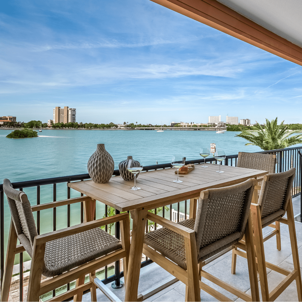 Teak Outdoor Bar Set for 4 - Admiral - Teak HQ™