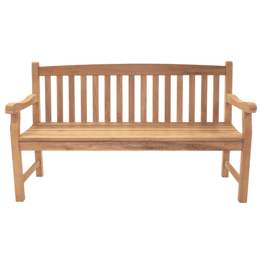 Teak Outdoor Bench With Back (2 - Seater) - Classic - Teak HQ™