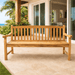 Teak Outdoor Bench With Back (3 - Seater) - Classic - Teak HQ™