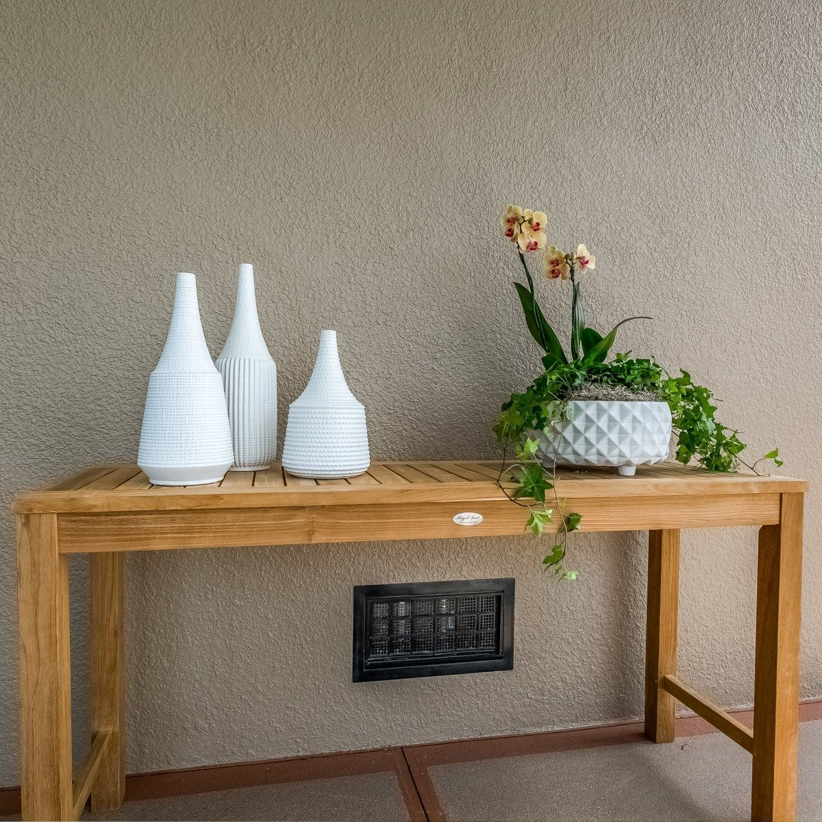 Teak Outdoor Console Table (60" Long Rectangle) - Royal Teak - Teak HQ™