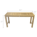 Teak Outdoor Console Table (60" Long Rectangle) - Royal Teak - Teak HQ™
