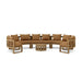Teak Outdoor Conversation Set - Arena 6 - Piece Sectional Set - Teak HQ™