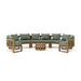 Teak Outdoor Conversation Set - Arena 6 - Piece Sectional Set - Teak HQ™
