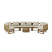 Teak Outdoor Conversation Set - Arena 6 - Piece Sectional Set - Teak HQ™