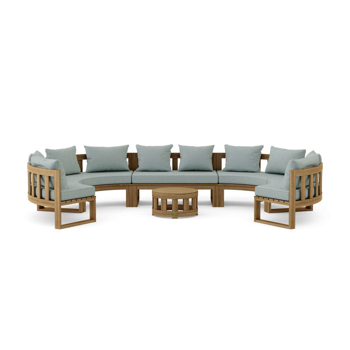 Teak Outdoor Conversation Set - Arena 6 - Piece Sectional Set - Teak HQ™