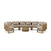 Teak Outdoor Conversation Set - Arena 6 - Piece Sectional Set - Teak HQ™
