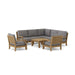Teak Outdoor Corner Lounge Set - Riviera 8 - Piece Modular Set - Teak HQ™