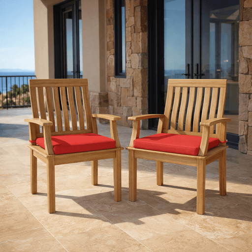 Teak Outdoor Dining Arm Chair - Brianna - Teak HQ™