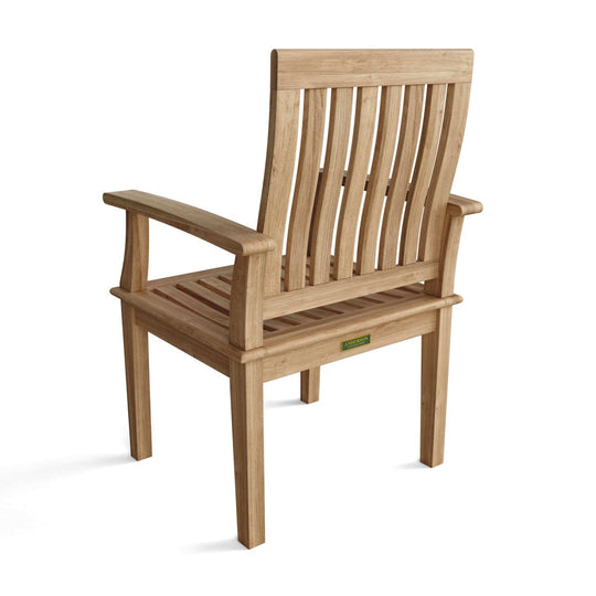 Teak Outdoor Dining Arm Chair - Brianna - Teak HQ™