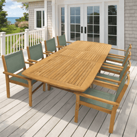 Teak Outdoor Dining - Family (Table) & Captiva (8 Chairs)