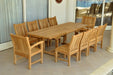 Teak Outdoor Dining Set for 10 - Bahama (Table) & Sahara (Chairs) - Teak HQ™