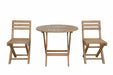 Teak Outdoor Dining Set for 2 - Chester (Table) & Alabama (Chairs) - Teak HQ™