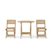 Teak Outdoor Dining Set for 2 - Chester (Table) & Alabama (Chairs) - Teak HQ™