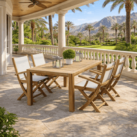 Teak Outdoor Dining Set For 4 - Comfort (Table) & Sailmate (Chairs)