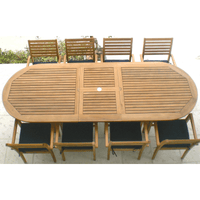 Teak Outdoor Dining Set For 8 - Family (Table) & Avant (Chairs)