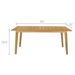Teak Outdoor Dining Table (65" Long Rectangle) - Admiral - Teak HQ™