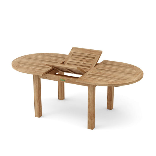 Teak Outdoor Dining Table for 6 (78" Long Oval) - Bahama - Teak HQ™
