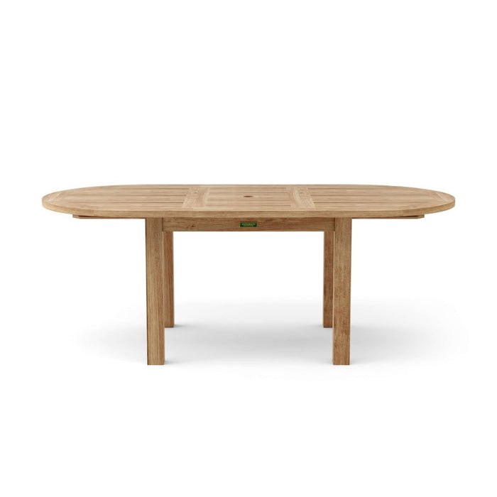 Teak Outdoor Dining Table for 6 (78" Long Oval) - Bahama - Teak HQ™