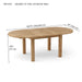 Teak Outdoor Dining Table for 6 (78" Long Oval) - Bahama - Teak HQ™