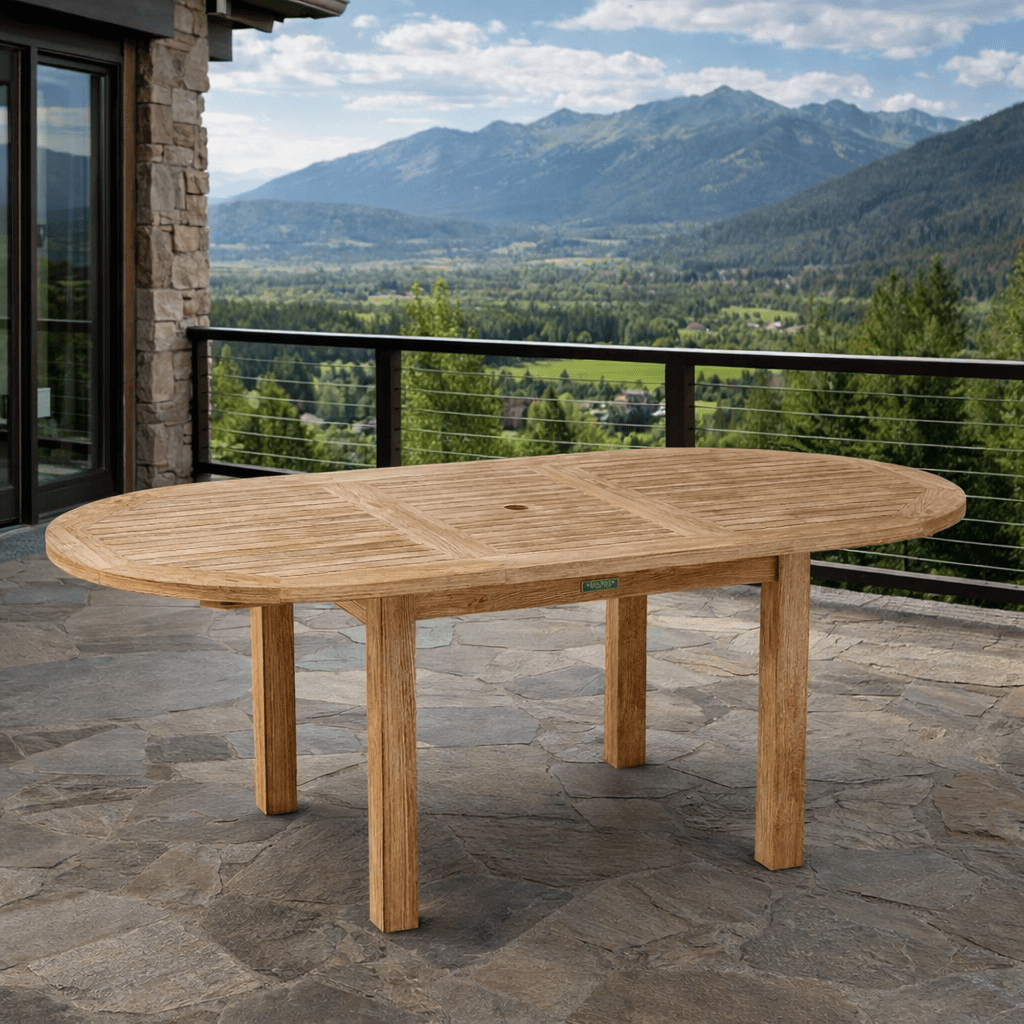 Teak Outdoor Dining Table for 6 (79