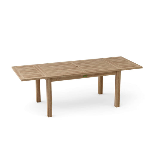 Teak Outdoor Extendable Table (95" Long Rectangle) - Bahama - Teak HQ™