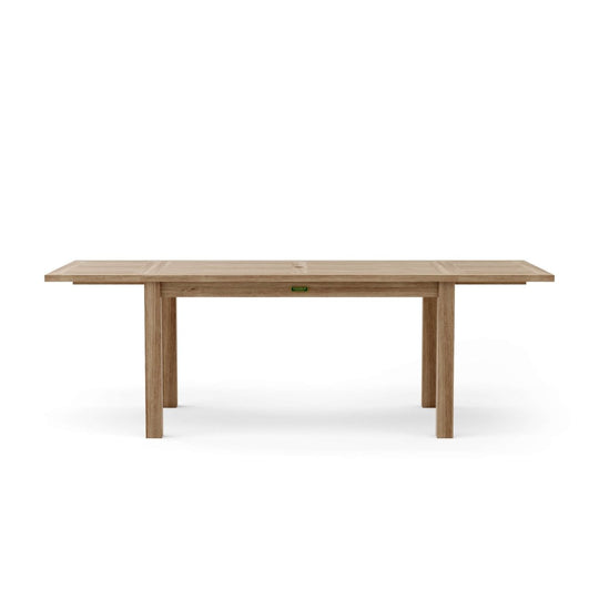 Teak Outdoor Extendable Table (95" Long Rectangle) - Bahama - Teak HQ™