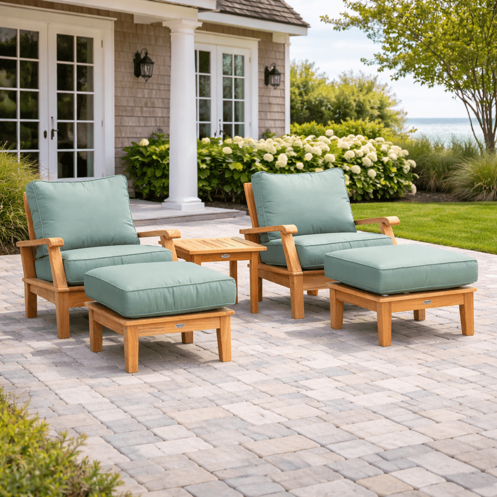 Teak Outdoor Furniture Set - Miami 5 - Piece Set - Teak HQ™