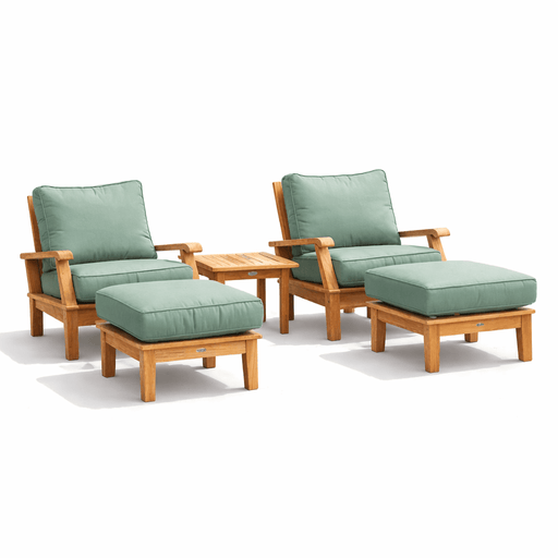 Teak Outdoor Furniture Set - Miami 5 - Piece Set - Teak HQ™