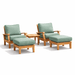 Teak Outdoor Furniture Set - Miami 5 - Piece Set - Teak HQ™
