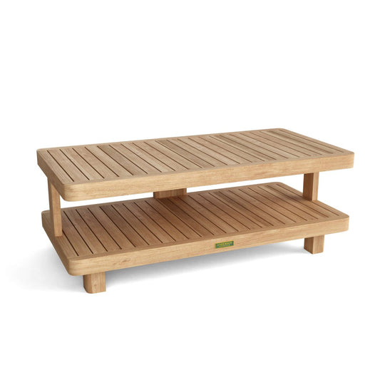 Teak Outdoor Furniture Table (48" Long Rectangle) - Granada - Teak HQ™