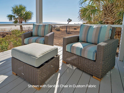 Teak Outdoor Ottoman - Sanibel - Teak HQ™