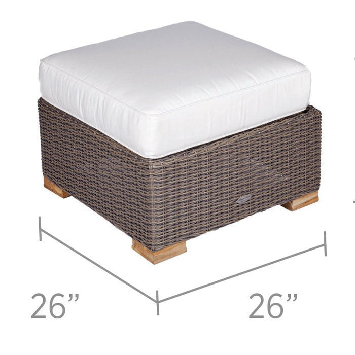 Teak Outdoor Ottoman - Sanibel - Teak HQ™