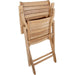 Teak Outdoor Patio Folding Chair With Arm Rests - Portico - Teak HQ™
