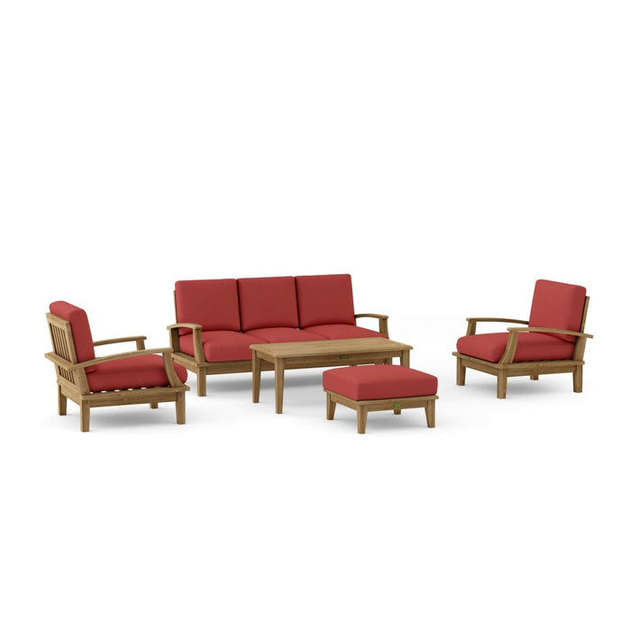 Teak Outdoor Patio Furniture Set - Brianna 5 - Piece Set - Teak HQ™