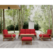 Teak Outdoor Patio Furniture Set - Brianna 5 - Piece Set - Teak HQ™