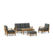 Teak Outdoor Patio Furniture Set - Brianna 5 - Piece Set - Teak HQ™
