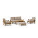 Teak Outdoor Patio Furniture Set - Brianna 5 - Piece Set - Teak HQ™