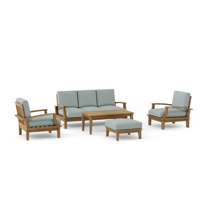 Teak Outdoor Patio Furniture Set - Brianna 5 - Piece Set - Teak HQ™